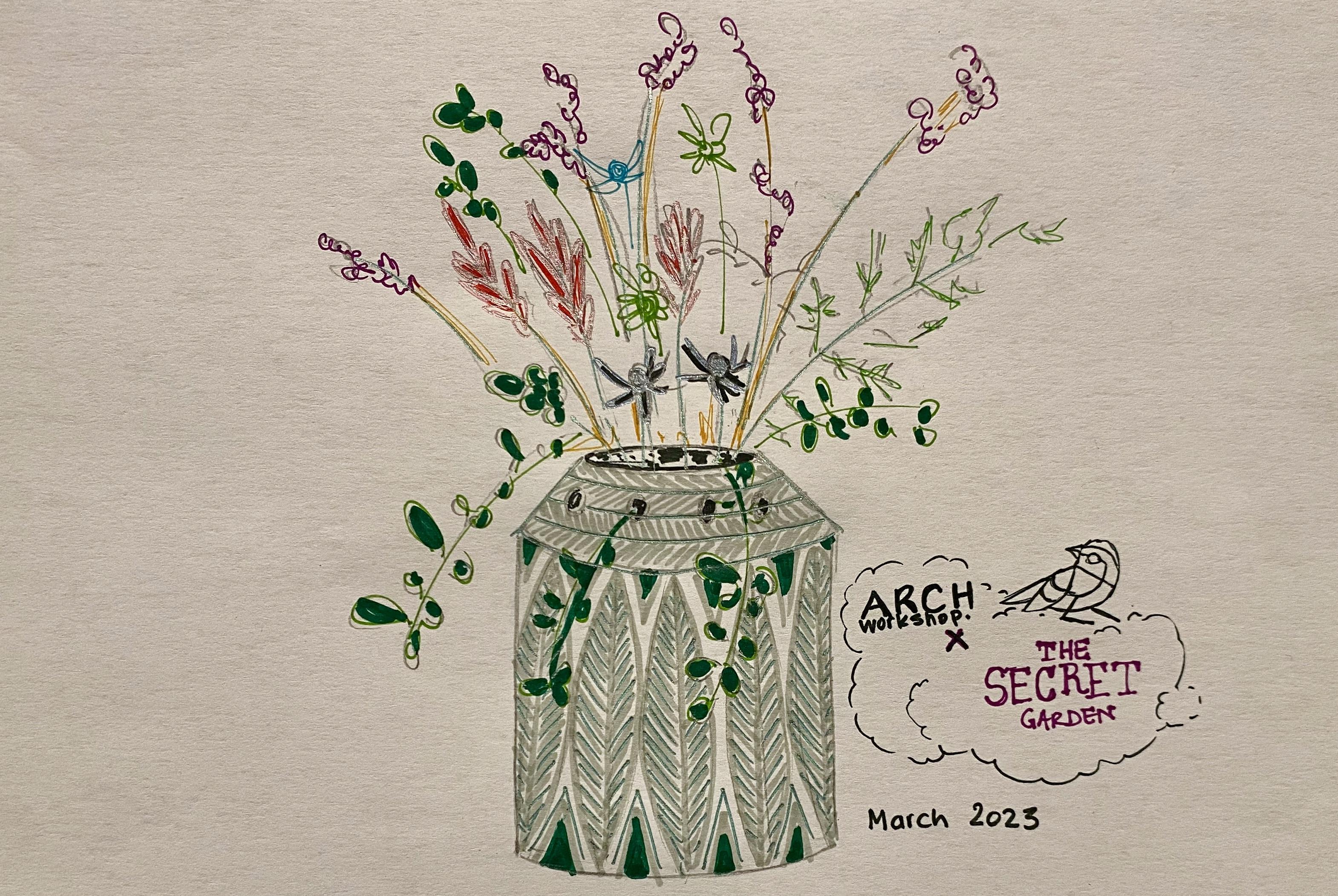 Ceramic Painting & Flower Arranging Workshop 0