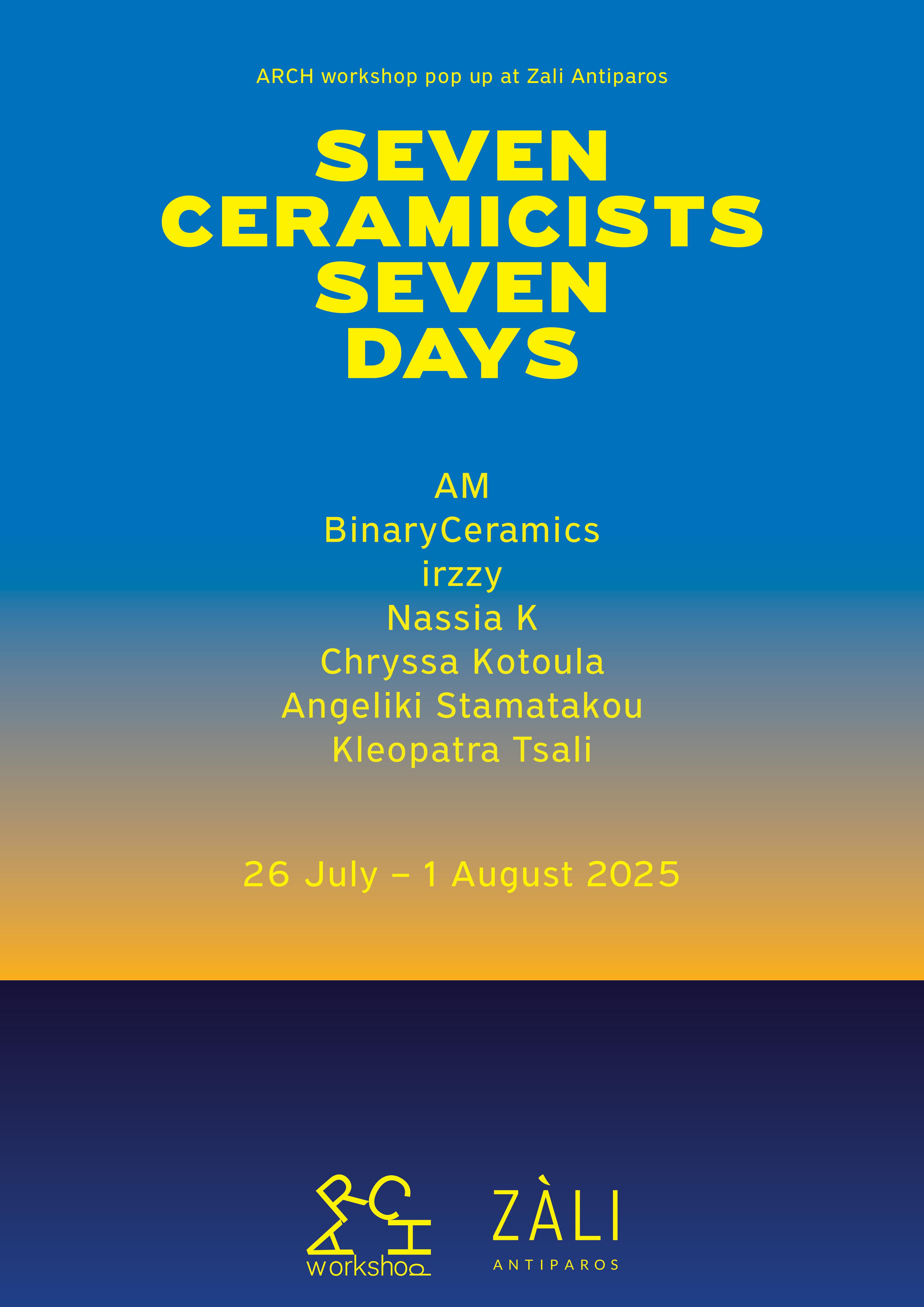 Seven Ceramists, Seven Days 0